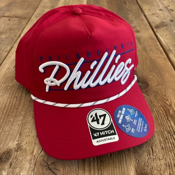 47 Other - NWT Philadelphia Phillies MLB '47 Brand Red Script Rope Hitch Adjustable Hat